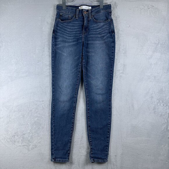 Signature By Levi Strauss Gold Skinny Jeans Totally Shaping Womens Blue Size W27 - Picture 1 of 10